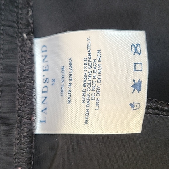 EUC- Land’s End Lined Swim Short w/Zip & Button Fly - Picture 4 of 5